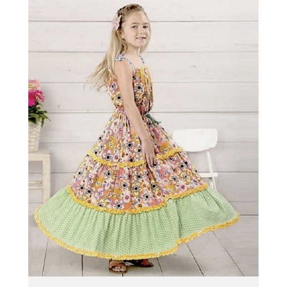 Matilda Jane Other - Matilda Jane Tell Me More Floral Maxi Dress The Adventure Begins Girls size 8